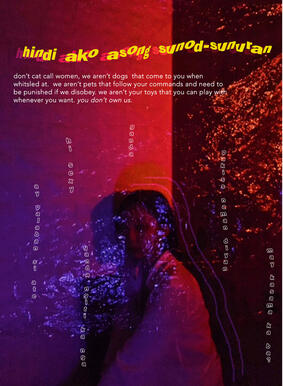 this was a photoessay for a section in the magazine we made that targeted sexual harassment against women (2019)